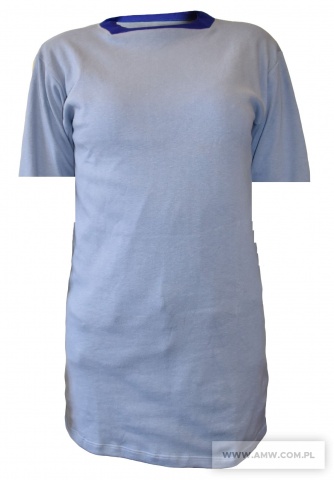 KOSZULKA Z KRÓTKIMI RĘKAWAMI I LAMÓWKĄ 